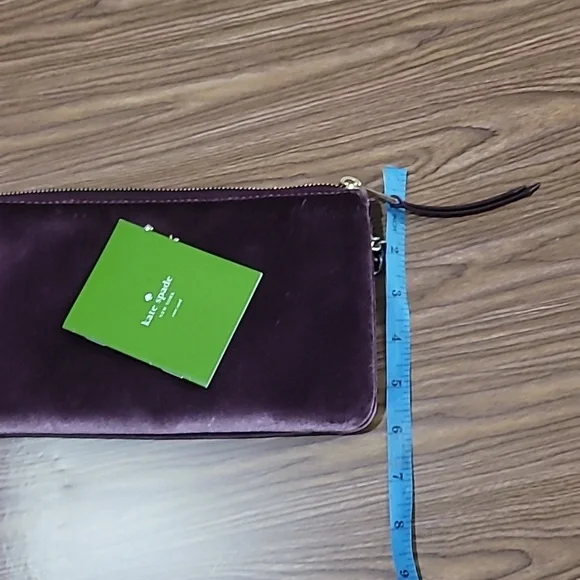Kate Spade 💎Purple Velvet Clutch - Picture 8 of 10